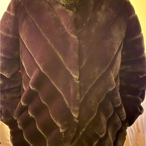 Calvin Klein Women’s Plus Black  Teddy Jacket 2X